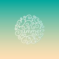 vector summer logo