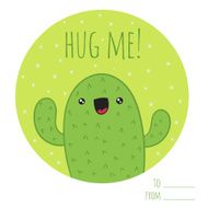 cute cactus card