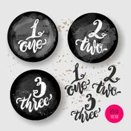 Chalkboard frames with alphabet numbers hand-drawn doodle sketc N2