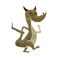 cartoon happy dragon N12