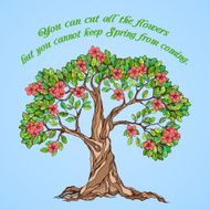 Spring tree poster