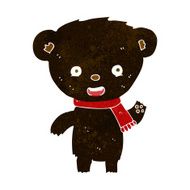 cartoon cute black bear N54
