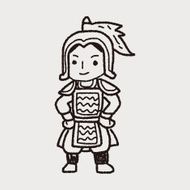 Chinese knight doodle N4