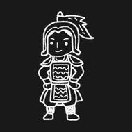 Chinese knight doodle N5