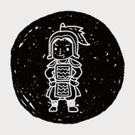 Chinese knight doodle N6