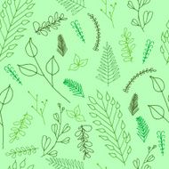 Doodle ornate floral seamless texture