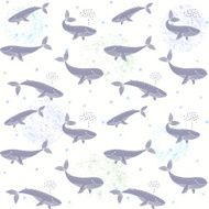 whales seamless wallpaper