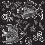 Tropical sea life design