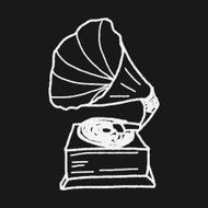 gramophone doodle N13