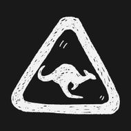 Kangaroo sign doodle N6