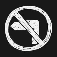 no left turn doodle N6