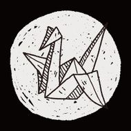 paper bird doodle N6