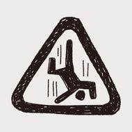 people fall sign doodle N6