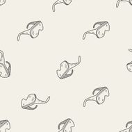 Protective glasses doodle seamless pattern background N2