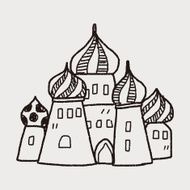 russia castle doodle N6