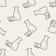 sake doodle seamless pattern background N3