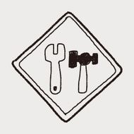 tool fix sign doodle N6