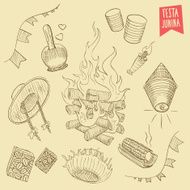 Hand drawn set