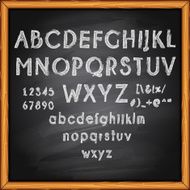 Lettering blackboard