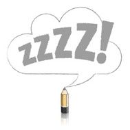 Wooden Lead Pencil Drawing Cloud Speech Balloon N2