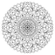 folk circular pattern