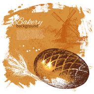 Bakery sketch background N3