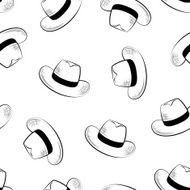 hats seamless background