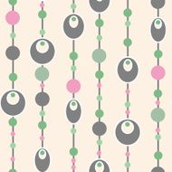 Colored circle seamless pattern retro background N3