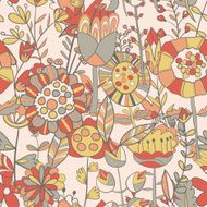 Flower pattern hand-drawn cute doodle N2