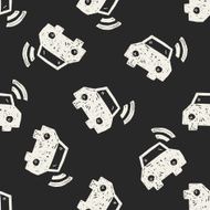 car wifi doodle seamless pattern background N2