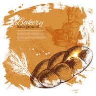 Bakery sketch background N5