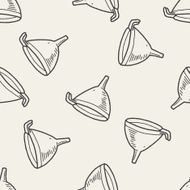 funnel doodle seamless pattern background N2
