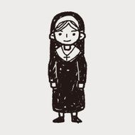 nun doodle N7