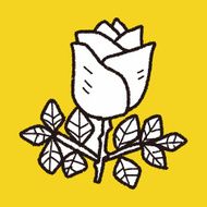 rose flower doodle N28