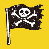 skull flag doodle N7
