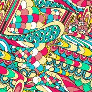 Doodle Abstraction seamless pattern N4