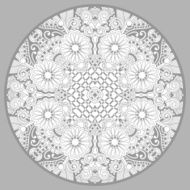 coloring book page for adults - zendala joy to older N28