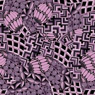 Abstract seamless background with zentagle style