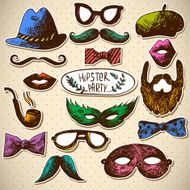 Hand Drawn Hipster Vector Design Elements N2