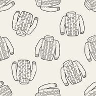 sweater doodle seamless pattern background N7