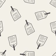 tag doodle seamless pattern background N2