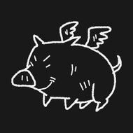flying pig doodle N7