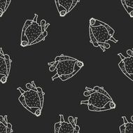 giant ogre doodle seamless pattern background N8
