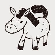 horse doodle N18