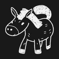 horse doodle N21