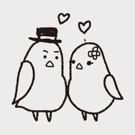 love bird doodle N18