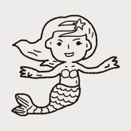 Mermaid doodle N13