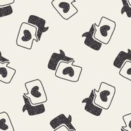 love speech doodle seamless pattern background N2