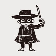 mask man doodle N6