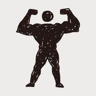 Strong muscle doodle N20
